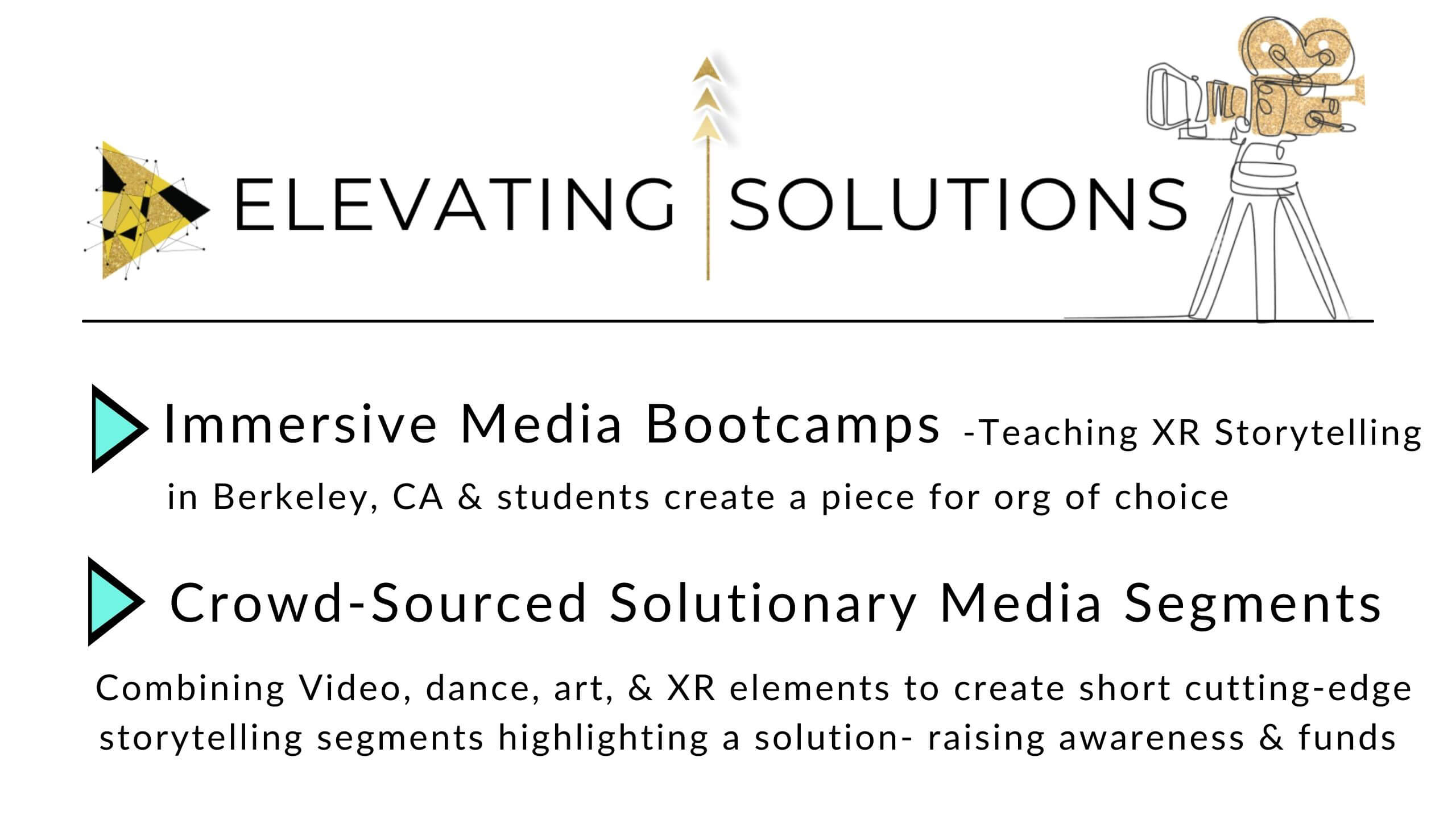 Elevating Solutions immersive media for good project